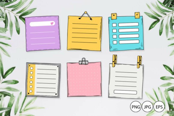 Download Scrapbooking Page Template / Notes Scrap - Book Collection