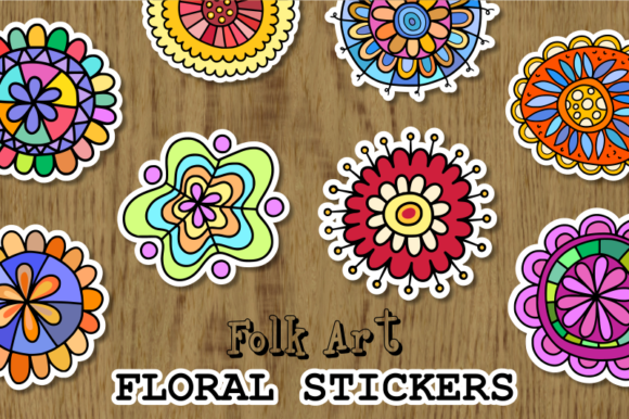 Download Folk Art Floral Design Element Set - Floral Collection