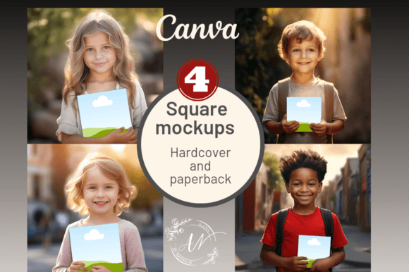 Download KDP Coloring Book Mockup - Child Model - Book Collection