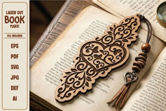 Download Artisanal Handcrafted Wood Book Marker - Book Collection