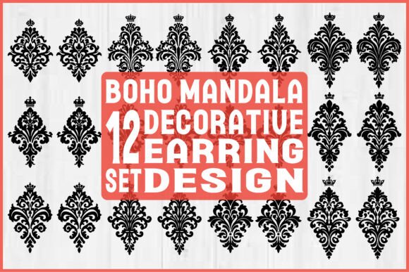 Download Boho Mandala Earring SVG Bundle - Svg bundle Collection