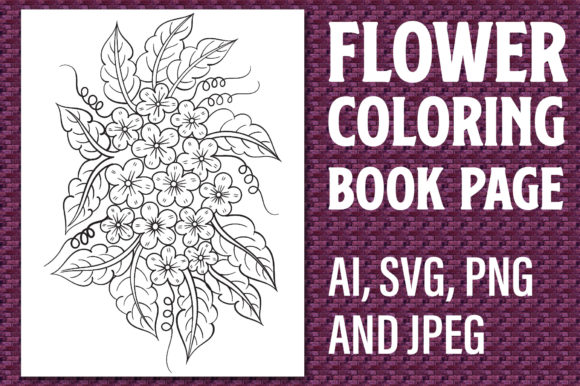 Download Flower Coloring Book Page for KDP - Book Collection