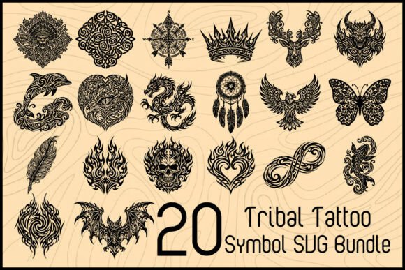 Download Tribal Tattoo Symbol SVG Bundle - Svg bundle Collection