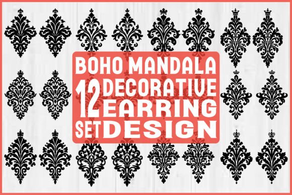 Download Boho Mandala Earring SVG Bundle - Svg bundle Collection