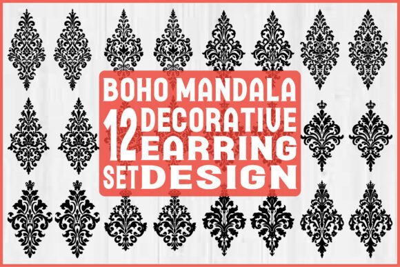 Download Boho Mandala Earring SVG Bundle - Svg bundle Collection