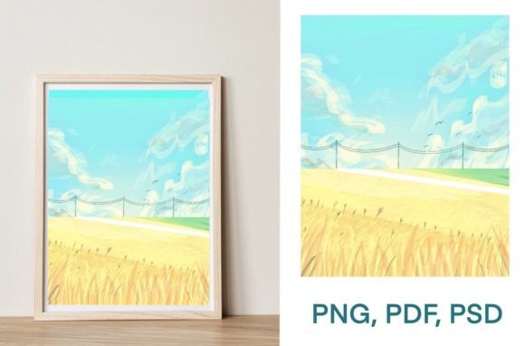 Download Wall Decoration - "Field" - Decoration Collection