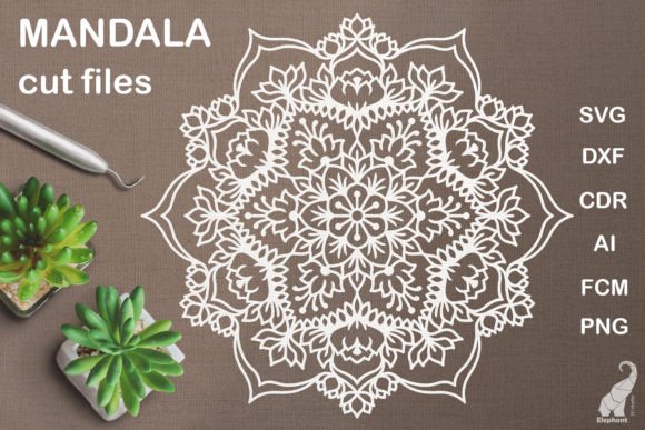 Download Floral Mandala SVG Cut File - Floral Collection