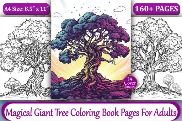 Download Magical Giant Tree Coloring Book Pages - Book Collection