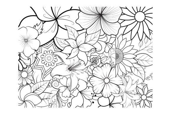 Download Floral Coloring Page Book for Adults - Book Collection