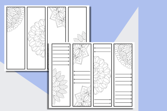 Download Coloring Mandala Bookmark Templates - Book Collection