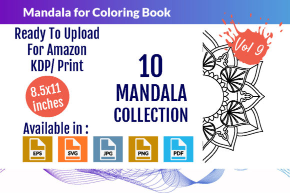 Download Mandalas for Coloring Book Vol - 09 - Book Collection