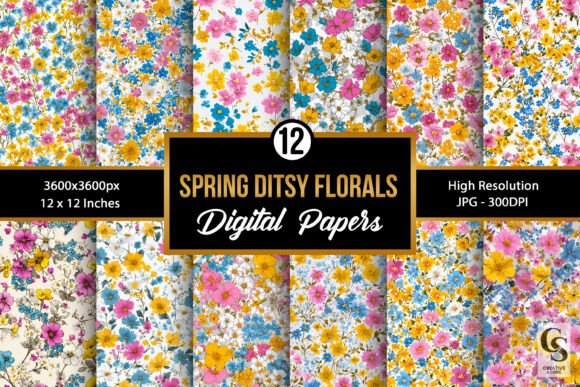 Download Spring Cute Ditsy Floral Patterns - Floral Collection