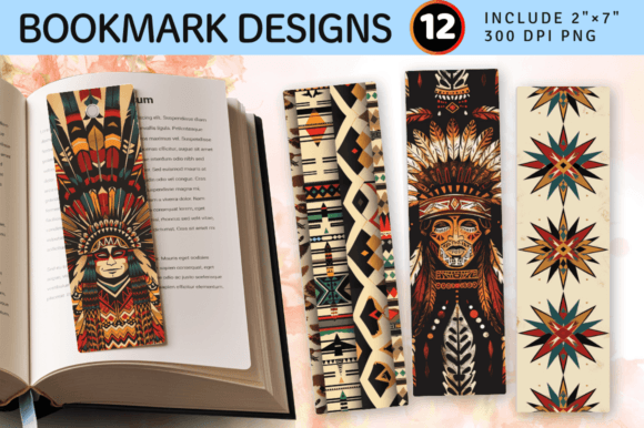 Download Ethnic Native American PNG Bookmark Desi - Book Collection