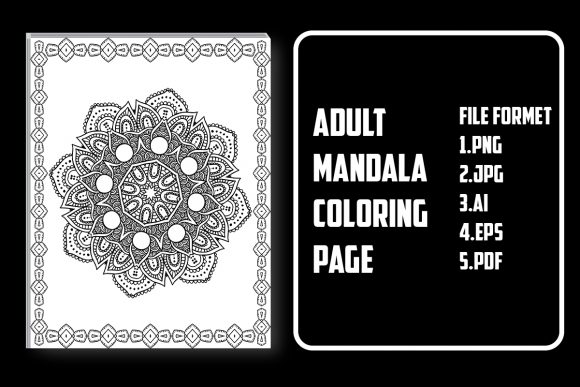 Download Adult Mandala Coloring Page - Adult mandala Collection