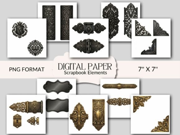 Download Vintage Junk Journal Book Ornate Clipart - Book Collection