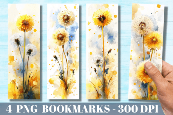 Download Nature-inspired Dandelion Bookmarks - Book Collection